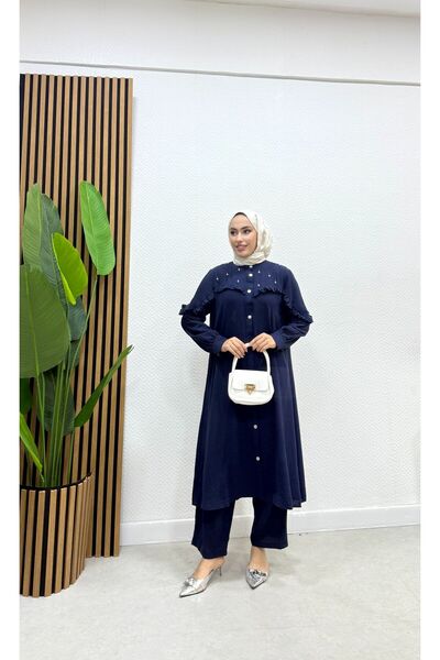 BURCU TESETTÜR Önü Düğmeli Ayrobin Takım 1315