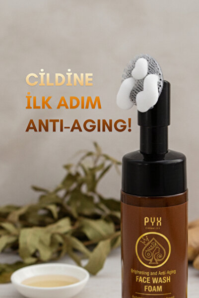 PYX Cosmetics رغوة غسيل الوجه لتفتيح البشرة ومكافحة الشيخوخة، مع خلاصة الجوز ...