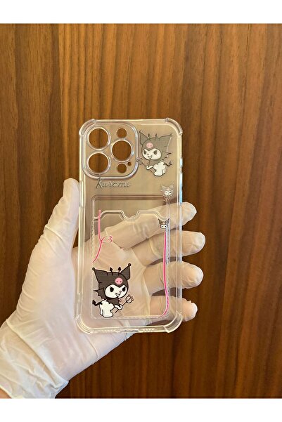 Newon غطاء هاتف آيفون 15 برو ماكس مع حامل بطاقات مطبوع بتصميم كورومي