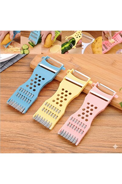 Euro Pink ✨ Çok Amaçlı 4’ü 1 Arada Sebze & Meyve Doğrama ve Rende Aparatı ✨