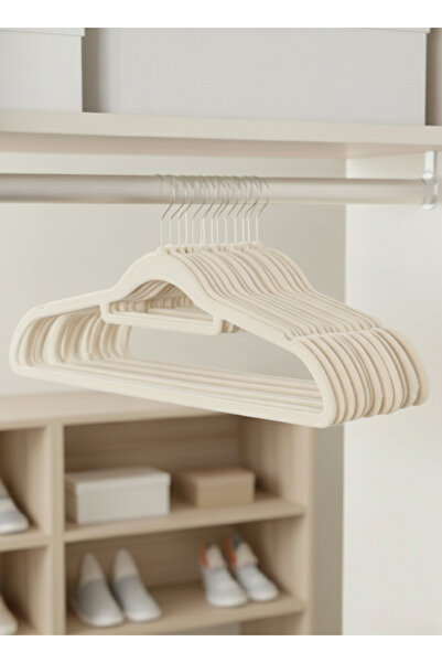 SUPPLIER عبوة من 30 علاقة ملابس مخملية مانعة للانزلاق، مقاس 42 سم | تصميم نحي...