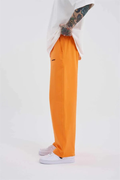 Machinist Ανδρικό Basic oversized Baggy Sweatpants Ηλεκτρικό-Πορτοκαλί