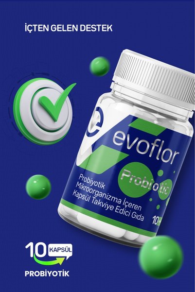EVOPHARMA Probiotic Microorganism-Containing Capsule Dietary Supplement, 10 Capsules
