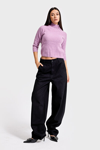 it's basic Γυναικείο μαύρο μαύρο Od Color Juniper Skater Fit Loose Fit τζιν παντελόνι