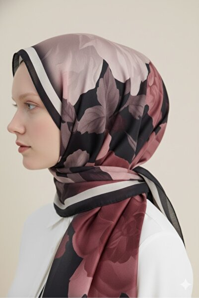 Gogoey Βαμβακερό σάλι με σχέδιο τριαντάφυλλου λωτού