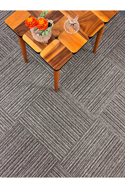 DEKOSET Karo Halı-River Line 01 ( 1 Karo: 50 x 50 cm | 1 Paket: 8 m² )