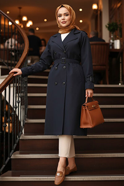 N.S NEVA STYLE Μπλε ναυτικό μπλουζάκι με κορδόνια και ζώνη 26412L