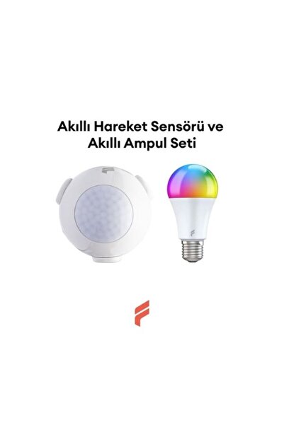 Fonri Akıllı Kablosuz Hareket Sensörü Ve Akıllı Led Ampül Seti, Wifi, Uzaktan Kontrol, Tuya Destekli