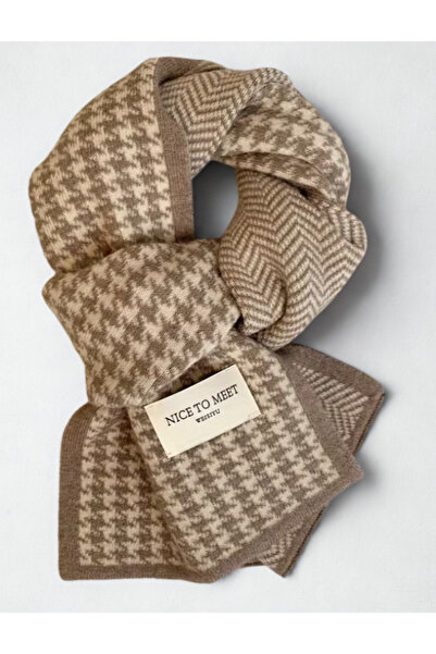 VELORA PRIVE Şık Kazayağı Desenli , Sıcak Tutan,Kış Sıcaklığı, Polyester Karı...