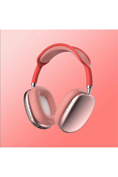 Generic High Quality P9 Bluetooth Over-Ear Headphones, Ultra wireless headphones with microphone (Red)