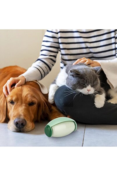 miraza Επαναχρησιμοποιούμενος πλενόμενος κύλινδρος αποτρίχωσης χνουδιών και τριχών κατοικίδιων, φορητός, πράσινος