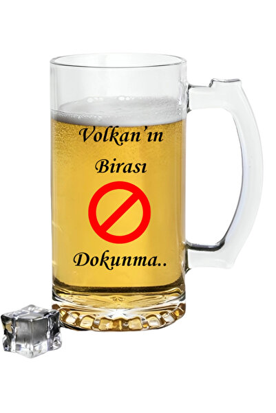 Özcan Tasarım Kişiye Özel İsim Yazılı Bira Bardağı - İsimli Bira Bardağı