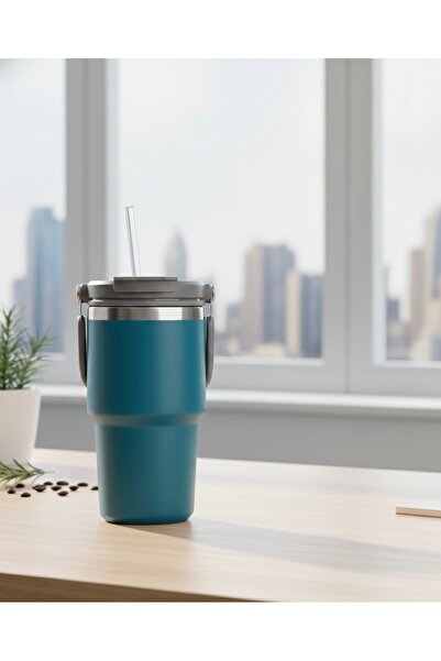 Mira Gift Pipetli 750 ml Termos - 304 Paslanmaz Çelik,Taşınabilir & Sıcak/Soğ...