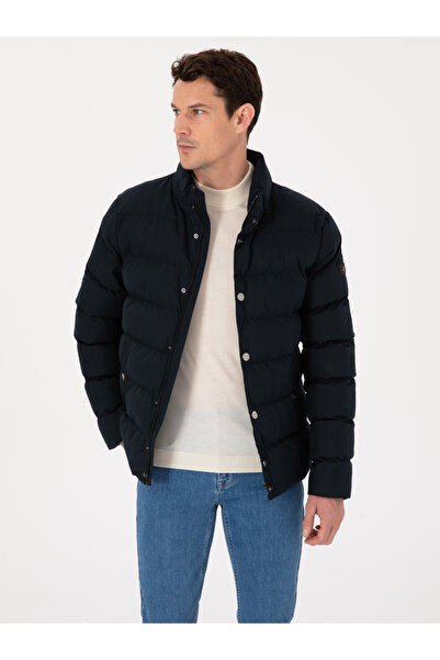 Cacharel Lacivert Geniş Kapütone Kapüşonlu Mont 50319254-VR033