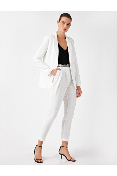 Koton Dámské Ecru Jeans 0YAK42805UW