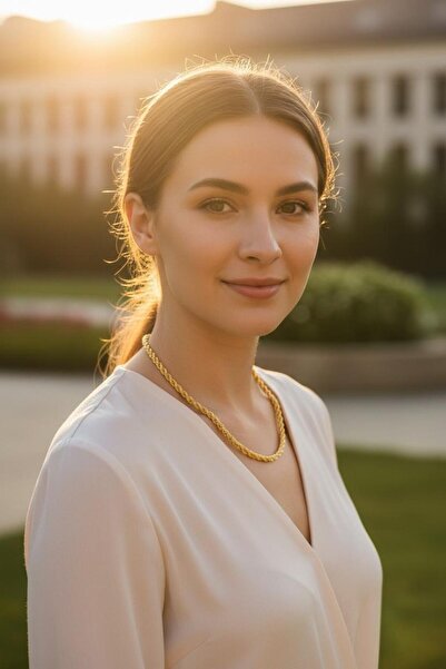 Güler Kuyumculuk Kadın Sarı Altın Halat Zincir Kolye