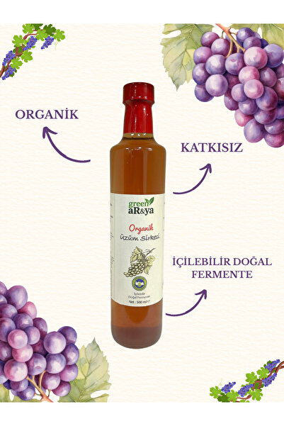 Green Arya Organik Üzüm Sirkesi 500 ml