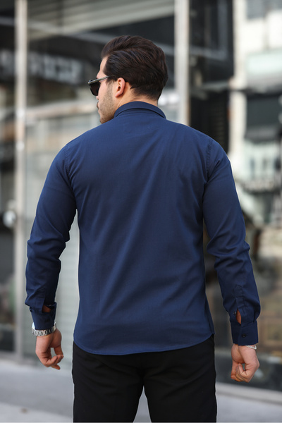 Artı1 Men's Relax Fit Comfortable Cut Double Pocket Winter a Quality Cashmere Jacket - Coat