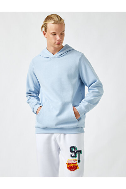 Koton Men's Blue Sweatshirt 2KAM71315MK