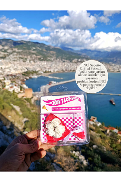 İNCİ sepette hot flowerss aynalı çiçek buketi hediye buket çiçek