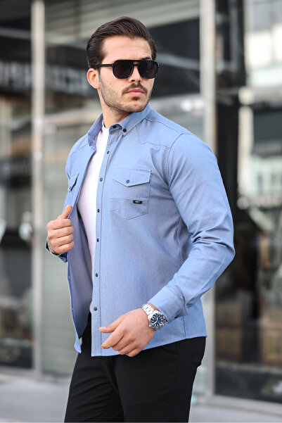 Artı1 Men's Relax Fit Comfortable Cut Double Pocket Winter a Quality Cashmere Jacket - Coat