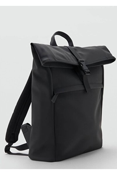 MANGO Man Kapaklı lastikli sırt çantası