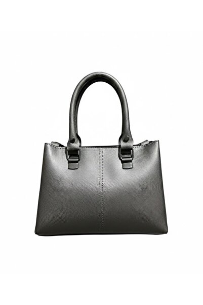 Arvelia Ženska siva Prirodna koža torba sa patentnim zatvaračem, 3 odjeljka, ...