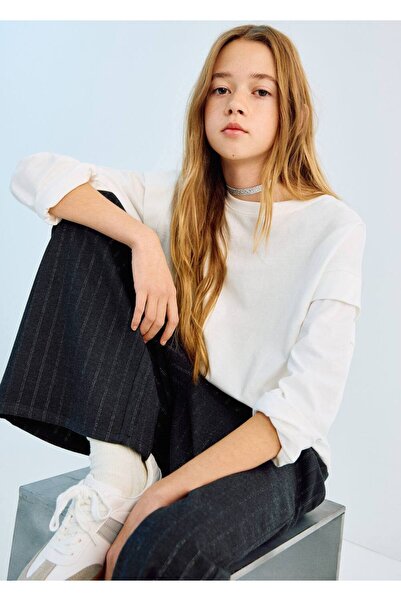 MANGO Kids Lureks çizgili pantolon