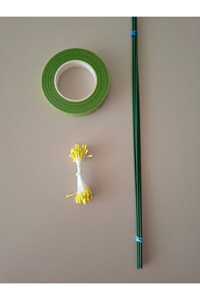 İ&G Çiçek ve Hobi evi Çiçek Yapım Seti 3’lü Fırsat (50 ADET TOMURCUK ,5 ADET ...