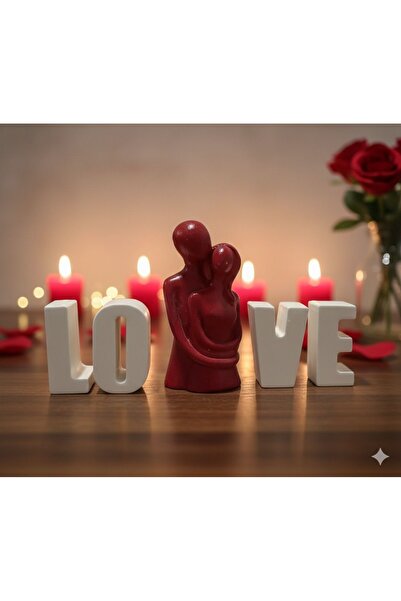aralmini El Yapımı Love Yazı Süs Dekoratif Sevgili Biblo Dekor Obje
