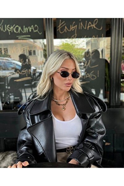 MONAL FANTASY BLACK SUNGLASSES إطار بيضاوي 52 Ekartman