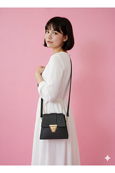 MODAA DEFNE SİYAH KADIN EL VE KOL ÇANTA