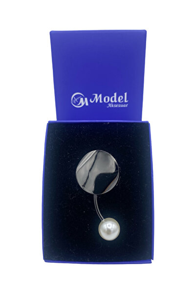 Round Pearl Detailed Design Brooch