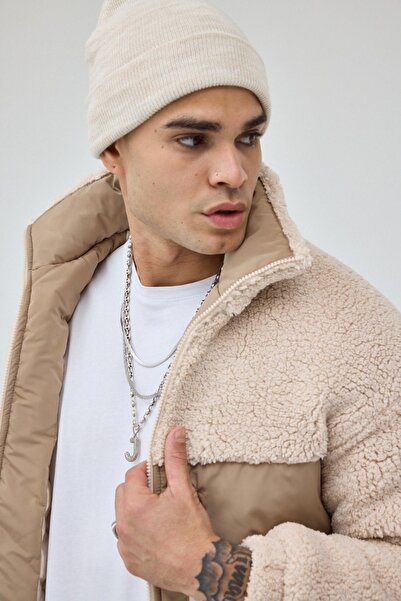 MADZEYMODA Ανδρικό βελούδινο παλτό με επένδυση Mz86060