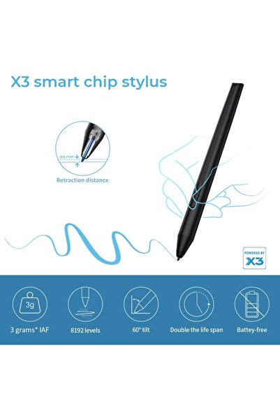 XP-Pen Deco LW Graphics Tablet, 10x6", 8 Buttons, 8192 Pressure Levels, Bluetooth Connection