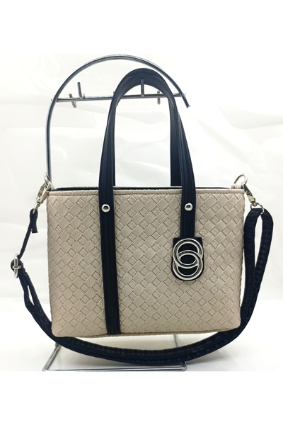 MAC&MOS Крем Жіноча Капітонова Сумка з Кишенями