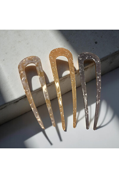 Xui France Style Asetat Kemik Topuz Tokası / Yeni Sezon Çubuk Saç Tokası 1 Ad...