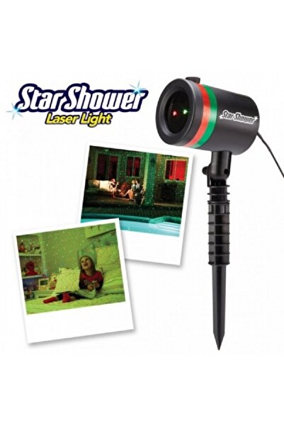 PORKY Proiector Laser Craciun, Exterior pana la 100 m, Lumina Rosie si Verde