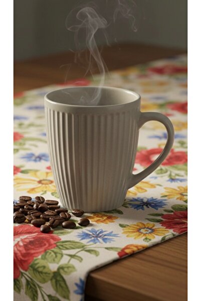 silvia home decor كوب سيراميك منقوش ذاتيًا