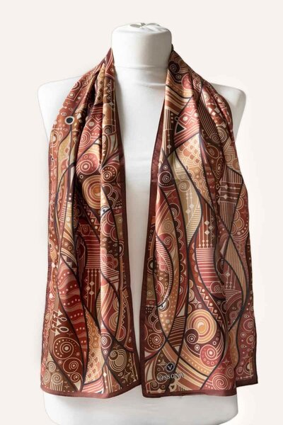 Modabutik Geometrik Desenli Kadın Fular