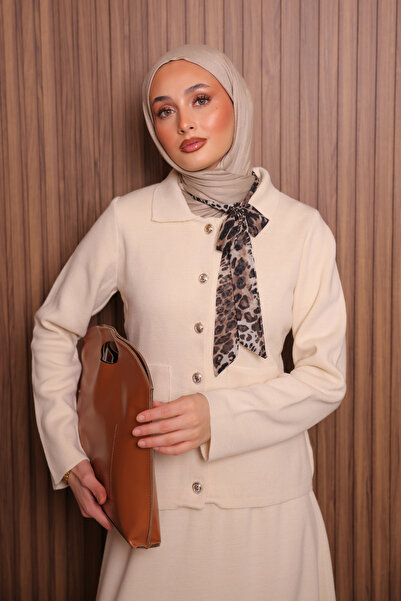 Balenbi Γυναικείο Σετ Πλεκτό Πόλο Καμπάνα με Φούστα Τζαμάτζικο Πλεκτό Σετ 1151