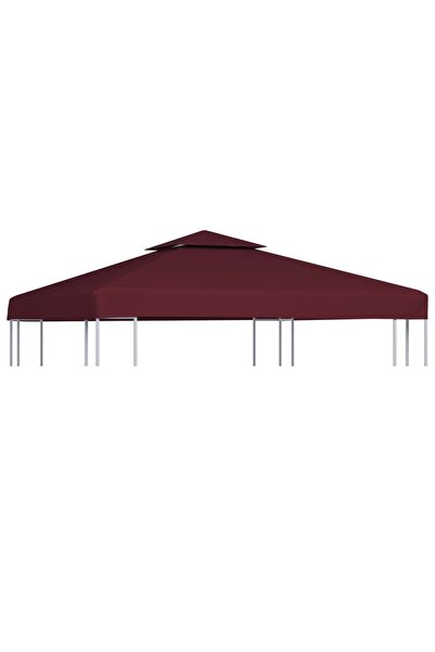 vidaxl 2-Tier Gazebo Top Cover 310 g/m² 3x3 m Bordeaux