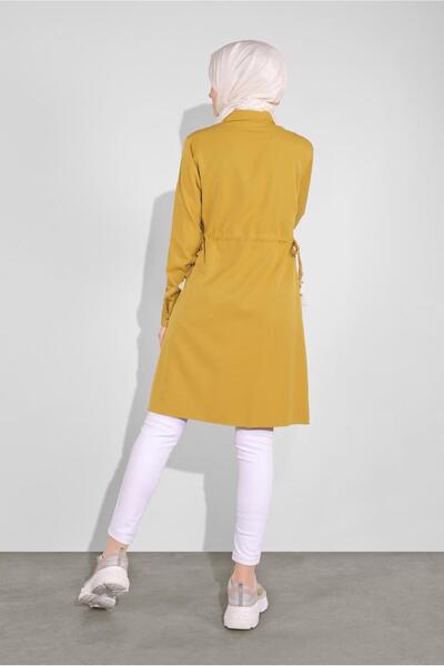 Alvina Thick Striped Buttoned Tunic 41133