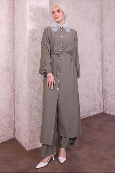 TRENDTESETTÜR ΓΥΝΑΙΚΕΙΟ ΣΕΤ ΠΑΝΤΕΛΟΝΙ ΜΕ ΔΑΝΤΕΛΕΣ ΜΙΝΚ T 9994