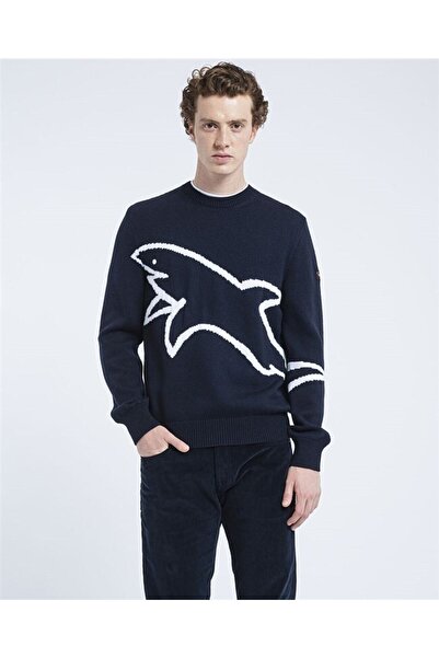 PAUL&SHARK الرجال محبوك جولة الرقبة C.wصوف