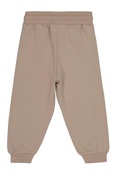 Civil Boys بنطال رياضي للأطفال من عمر 2-5 سنوات مع علامة فريق Cvl - بيج للأعمار من 5-6 سنوات