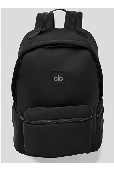 AIO ALO double-shoulder backpack, water-resistant matte black fitness bag