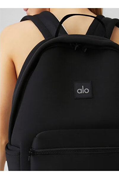 AIO ALO double-shoulder backpack, water-resistant matte black fitness bag