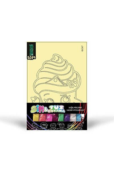 Artikel KB-347 CUPCAKE SİMLİ Tuz Boyama Oyunu, Eğitici Aktivite, Kum Boyama O...