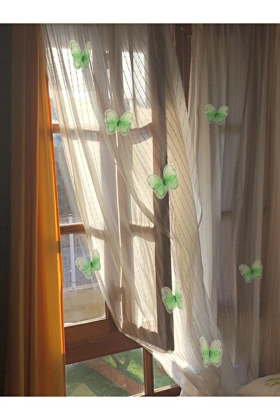 Artikel Kelebek 6 Adet Perde Süsü, Broş Aksesuar, Hediye Paketi Süsleme Akses...